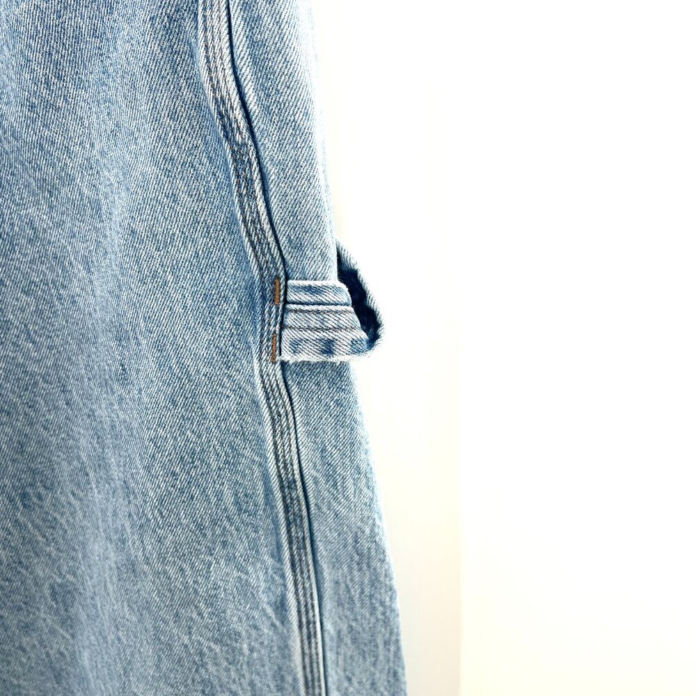 Madewell low slung straight carpenter jeans light wash 90s retro workwear 31 - Picture 4 of 15
